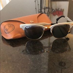 Silver Ray Ban sunglasses
